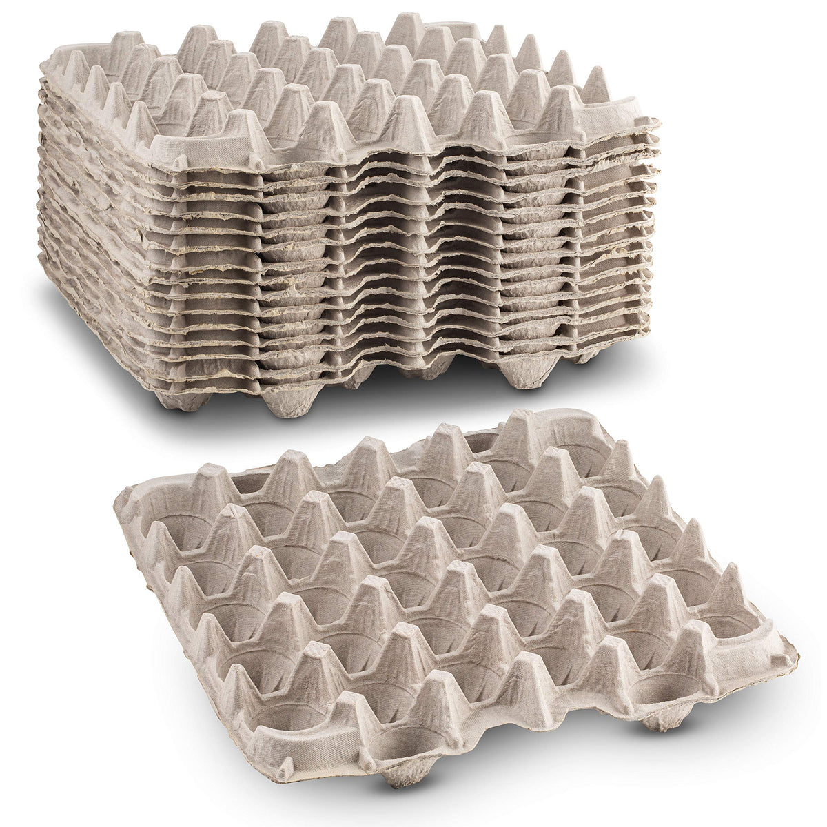 MT Products front view of 15-piece egg flats showing capacity and rustic look benefits
