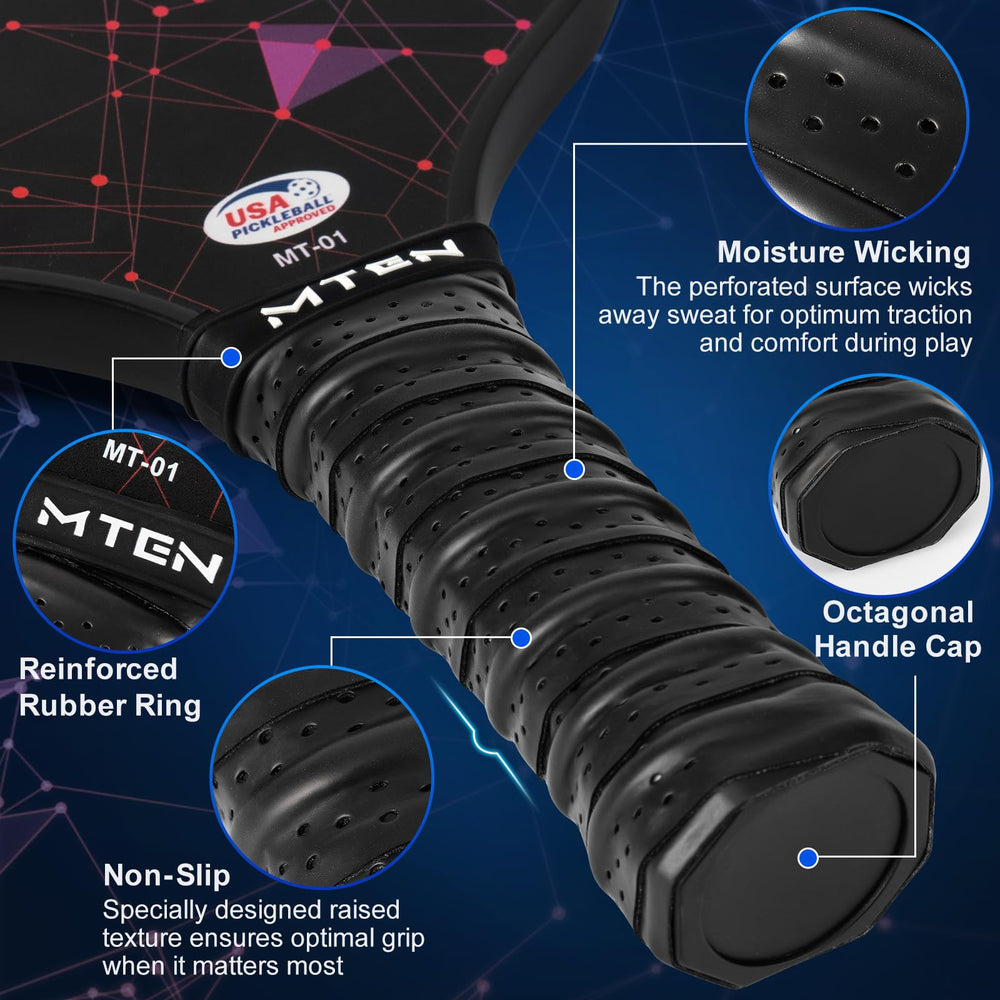 MTEN perforated grip detail offering sweat control and comfort