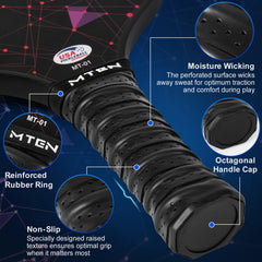 MTEN perforated grip detail offering sweat control and comfort
