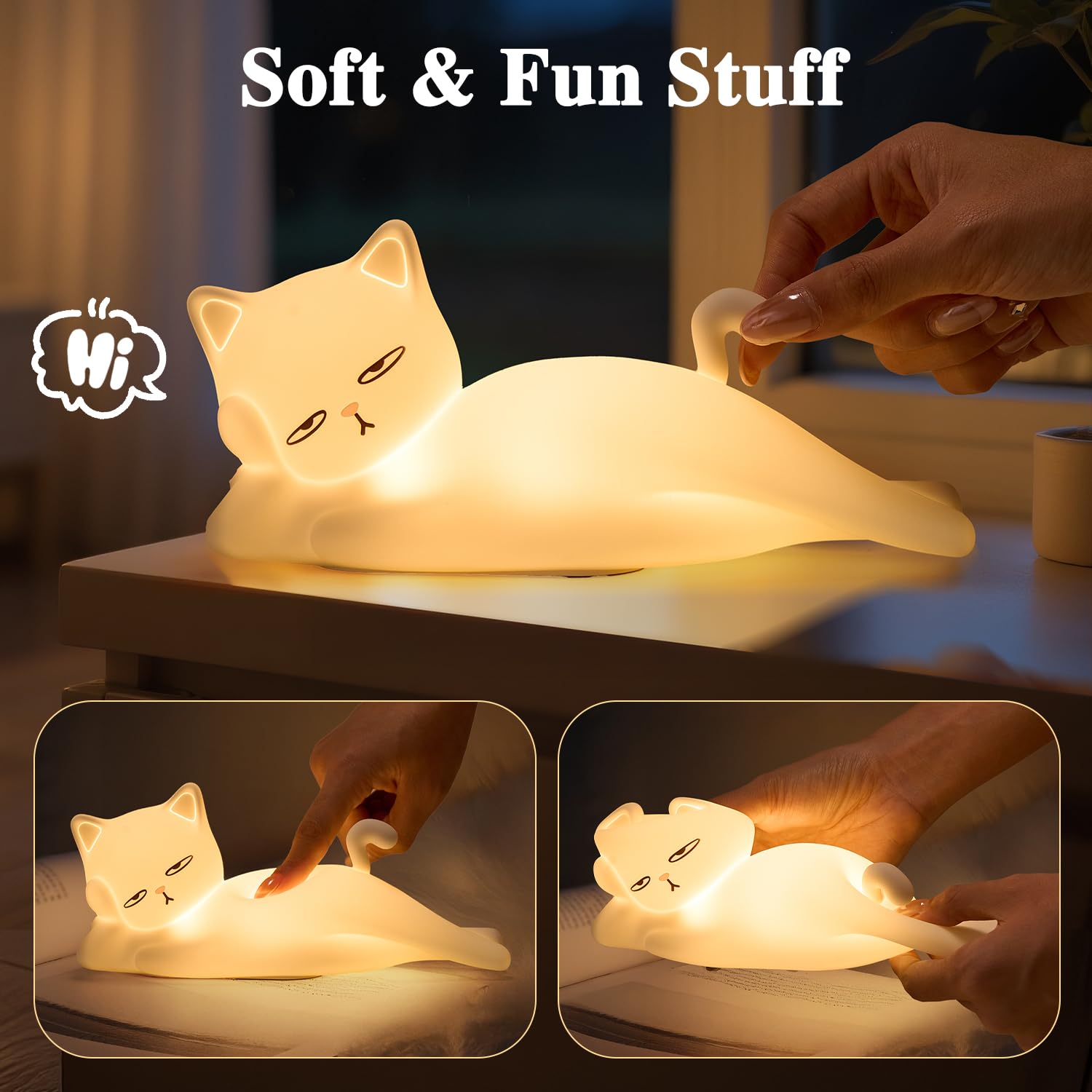 Mubarek lamp glowing color-breathe mode showing dynamic mood lighting option