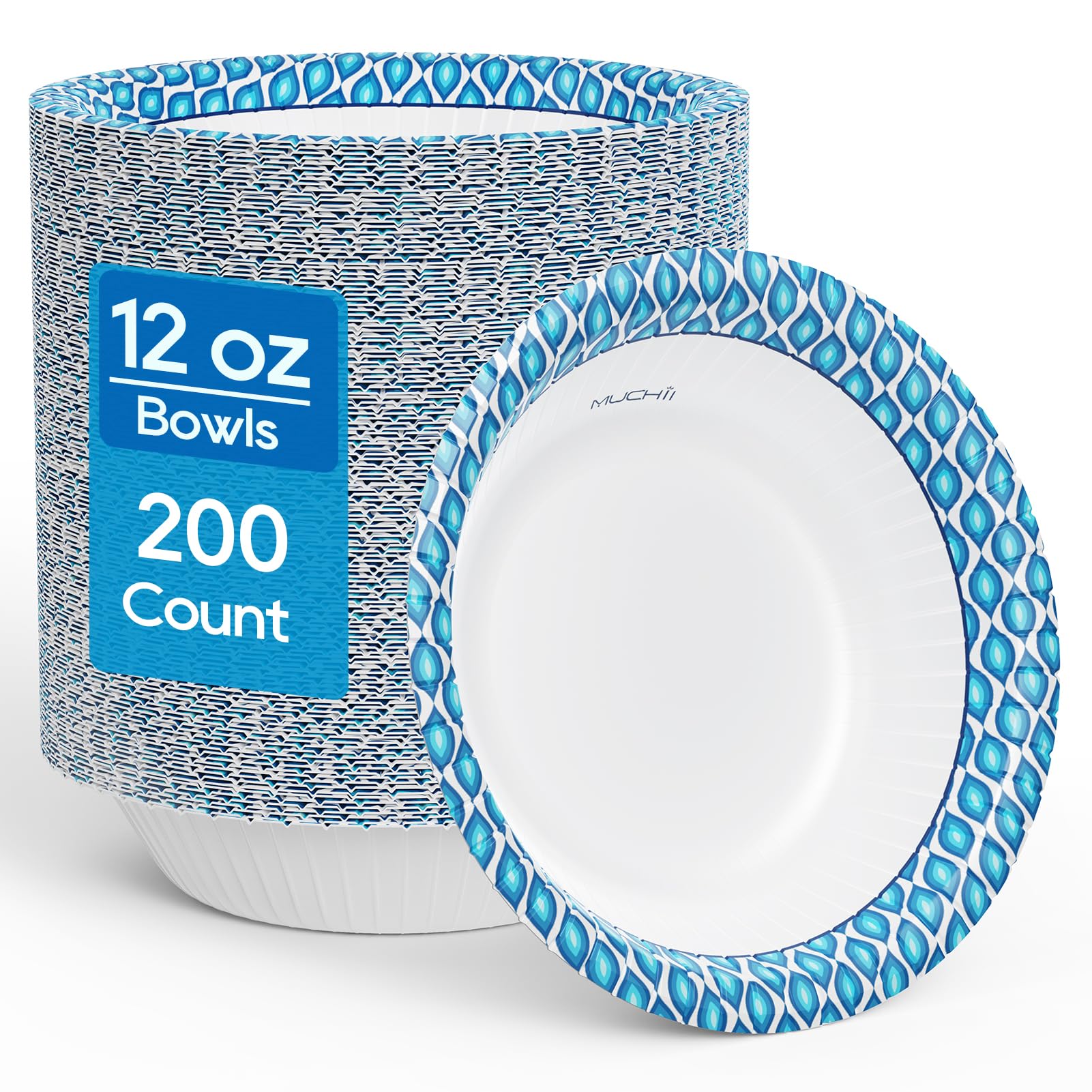 MUCHII front packaging showing 200-count benefit and value