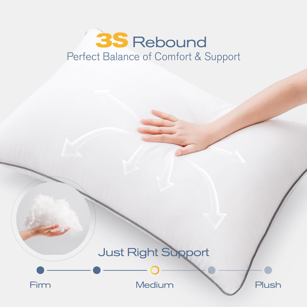 MUFEW pillow beside a ruler showing standard size and household scale