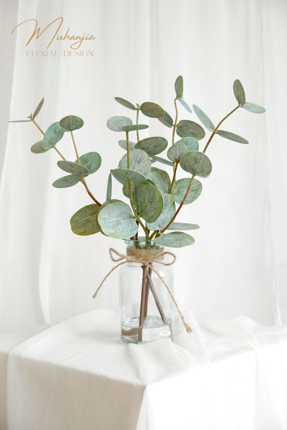 Muhanjia styled on a bathroom shelf adding spa-like atmosphere benefit