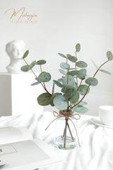 Muhanjia glass vase filled with faux water creating authentic display benefit