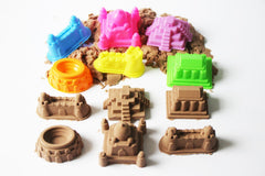 MUKOOL sealife and animal molds arranged to show diverse shapes for creative play