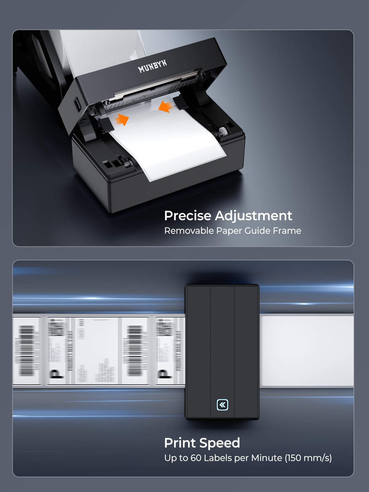 MUNBYN in packing station showing faster order fulfillment and organized workflow