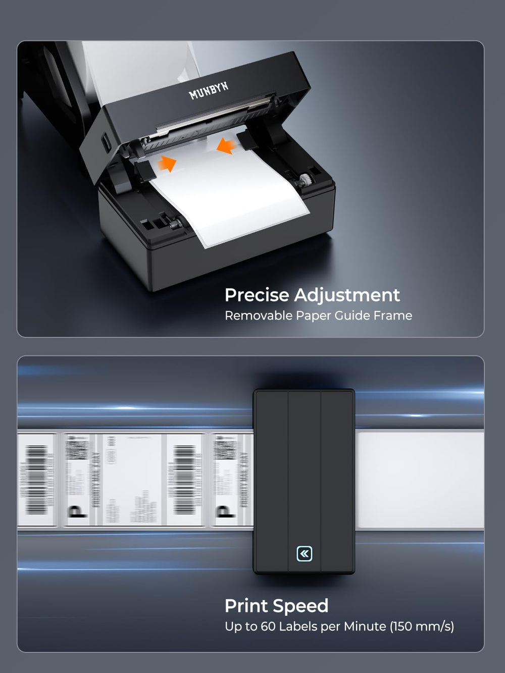 MUNBYN in packing station showing faster order fulfillment and organized workflow