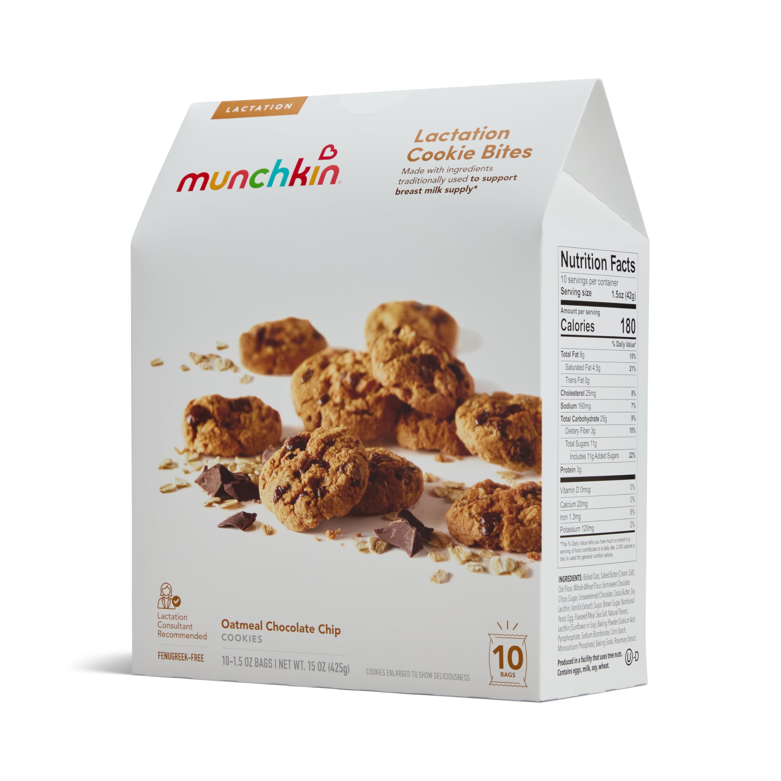 Munchkin Milkmakers pouch on nightstand for quick nighttime snacking