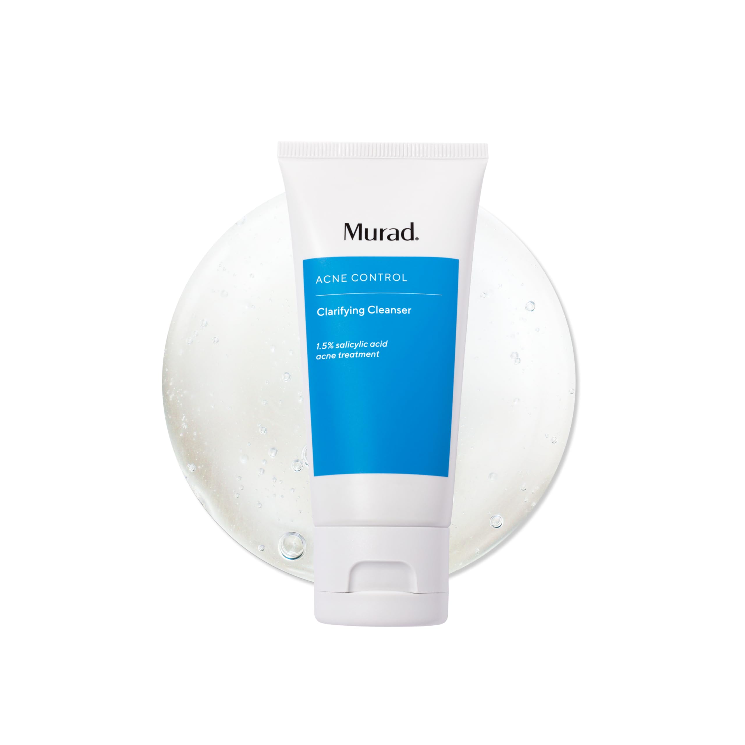 Murad clarifying cleanser front packaging showing tube and label benefits
