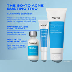 Murad clarifying cleanser gel texture closeup displaying oil-dissolving feel