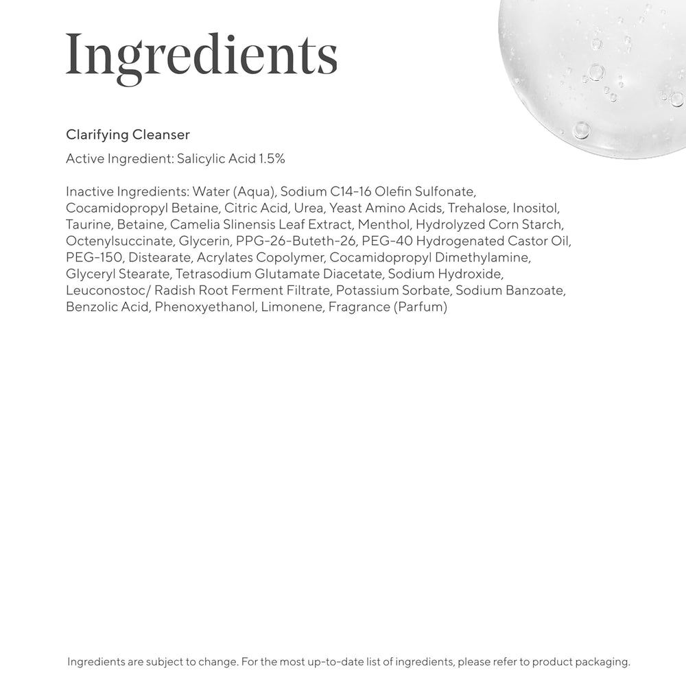 Murad clarifying cleanser placed in bathroom routine illustrating daily use