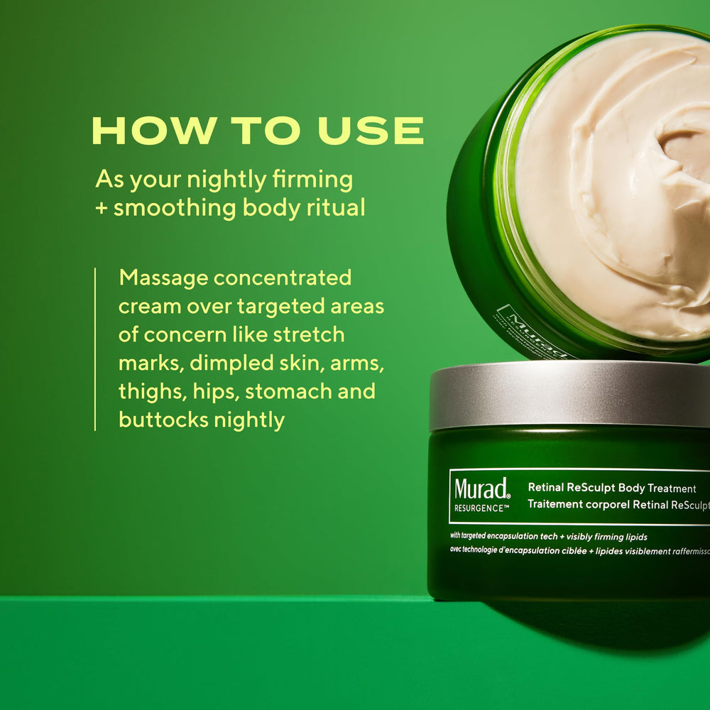 Murad before and after comparison illustrating improved skin texture benefit