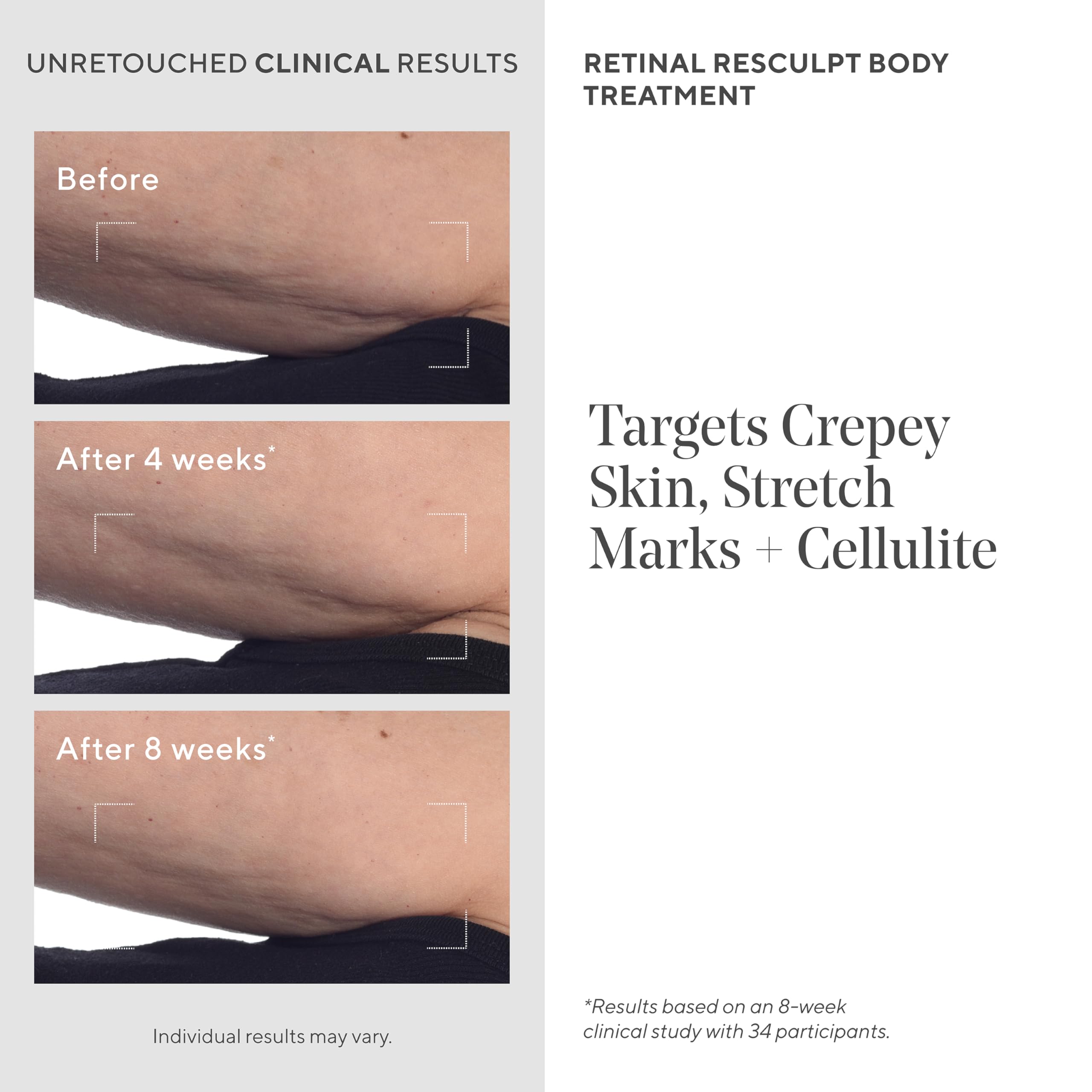 Murad ingredients label highlighting retinal and exerkine-inspired extracts benefit