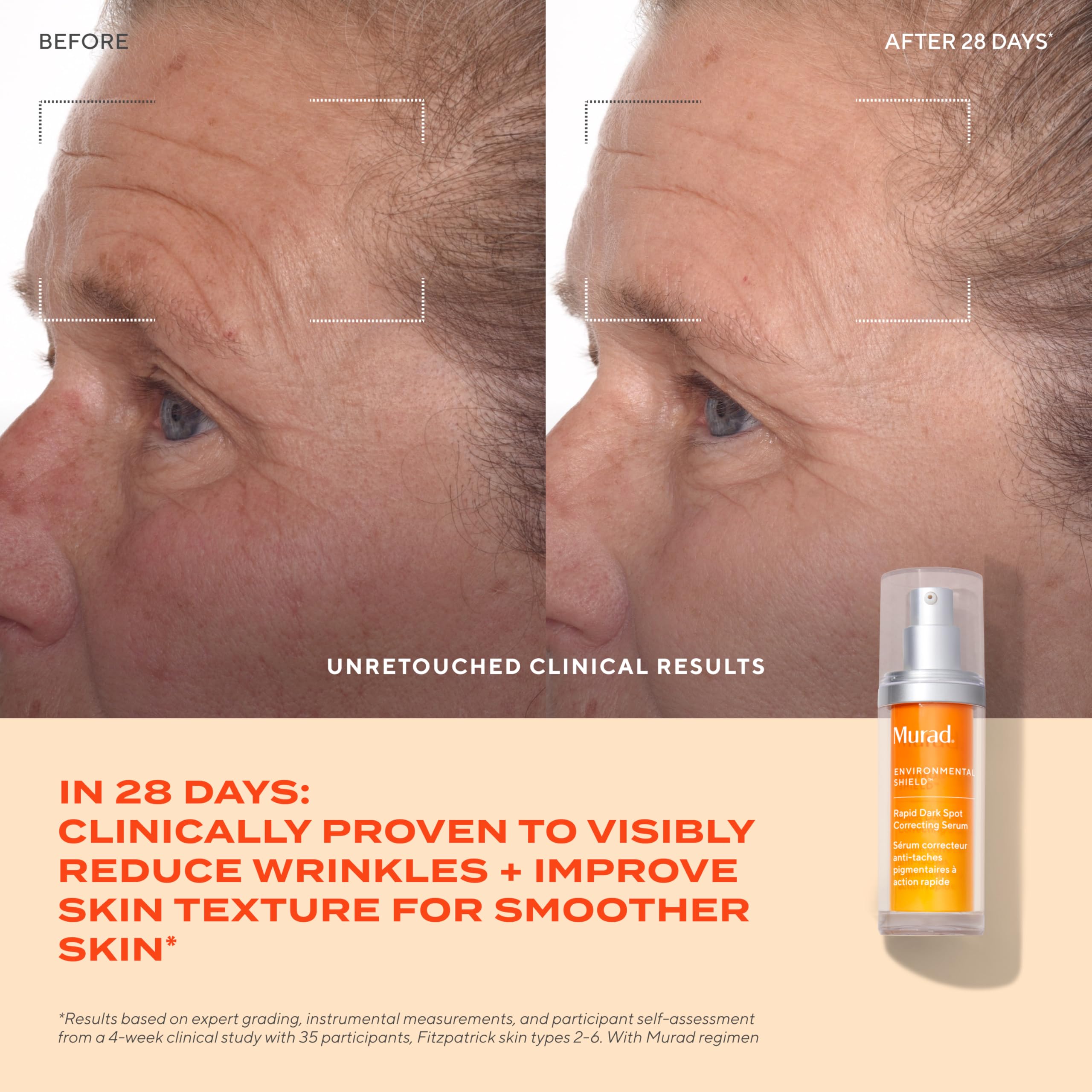Murad serum texture on hand demonstrating lightweight absorption benefit
