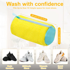MURAEL shoe placed inside bag showing roomy interior and secure fit benefit