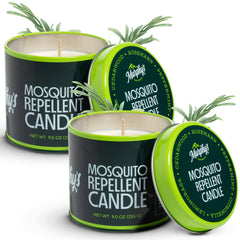Murphy's Naturals front packaging showing two citronella candles and outdoor use benefit