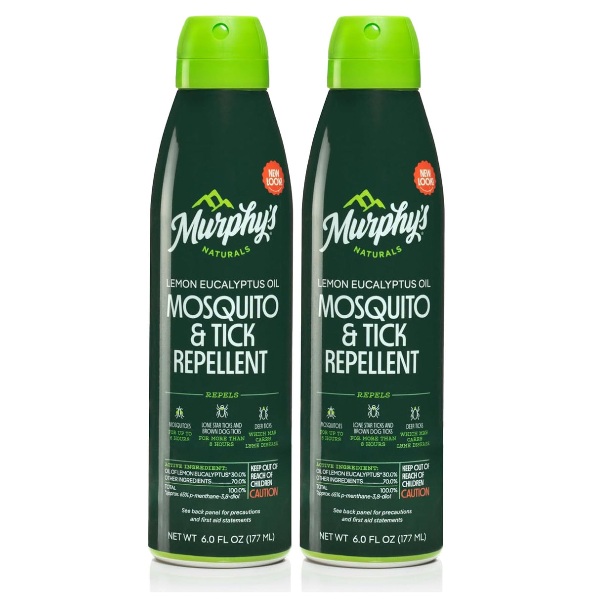 Murphy's Naturals front packaging showing bottle and plant-based protection