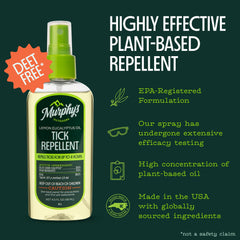 Murphy's Naturals spray bottle close-up focusing on spray nozzle and label, highlighting simple application control