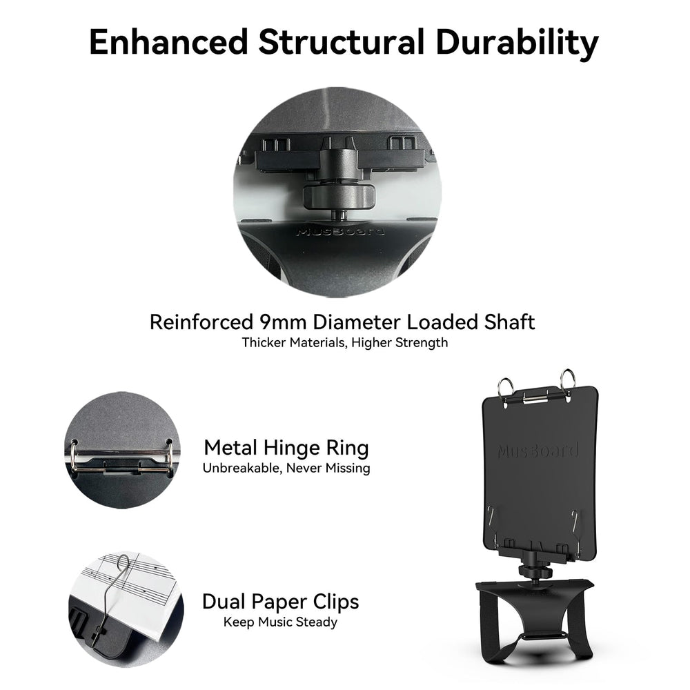 MusBoard FP10 in use while marching demonstrating stability and visibility
