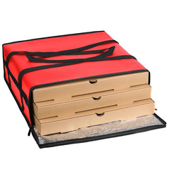 musbus pizza in bag demonstration showing secure transport of multiple boxes