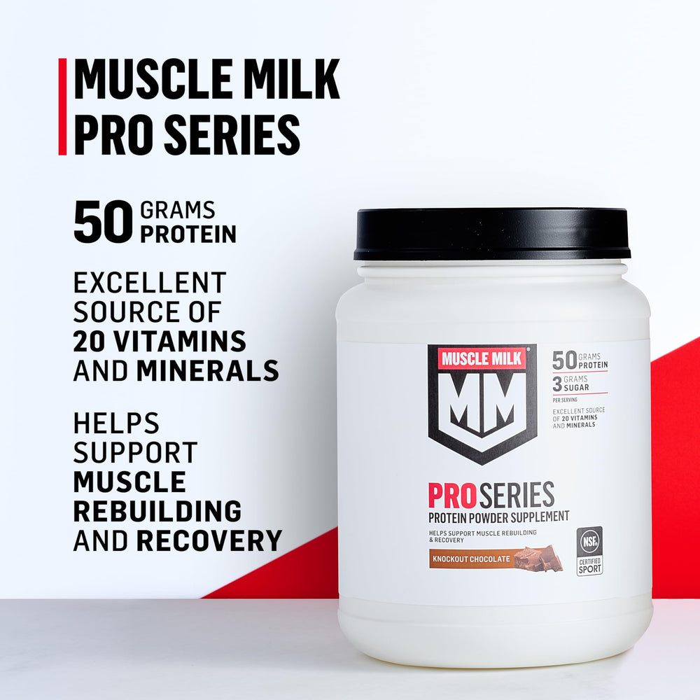 Muscle Milk nutrition label showing protein facts and transparency benefit