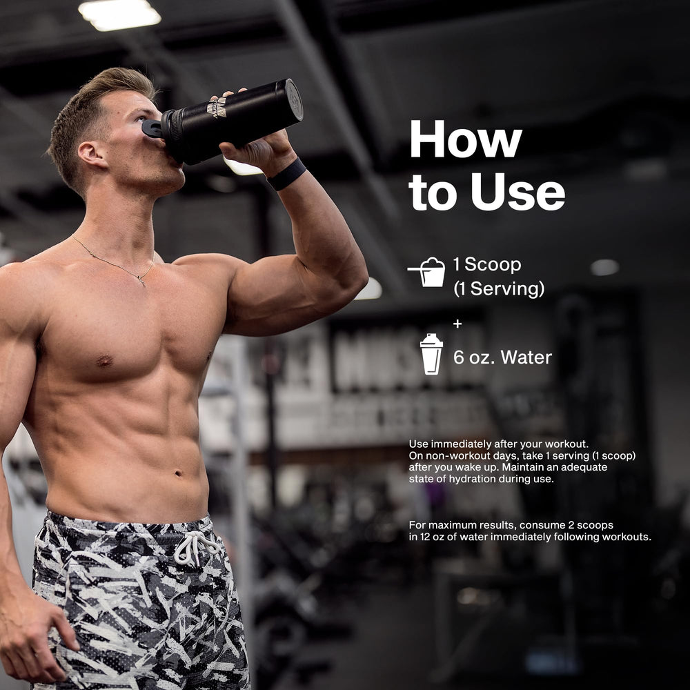 Athlete using MuscleTech Cell‑Tech in gym indicating workout support