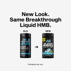 Close-up of MuscleTech Clear Muscle liquid softgel displaying smooth surface and fast-absorption benefit
