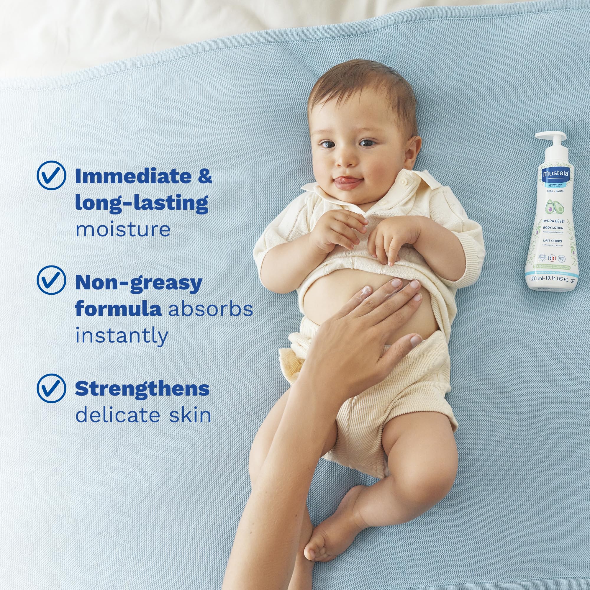 Mustela subtle fragrance concept image conveying a soft, familiar scent