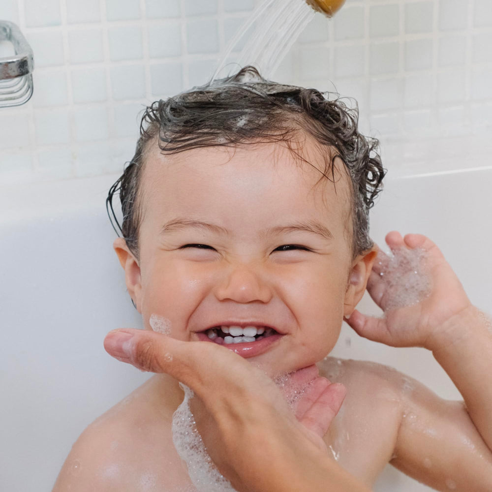 Mustela packaging emphasizing eco-conscious, biodegradable formula