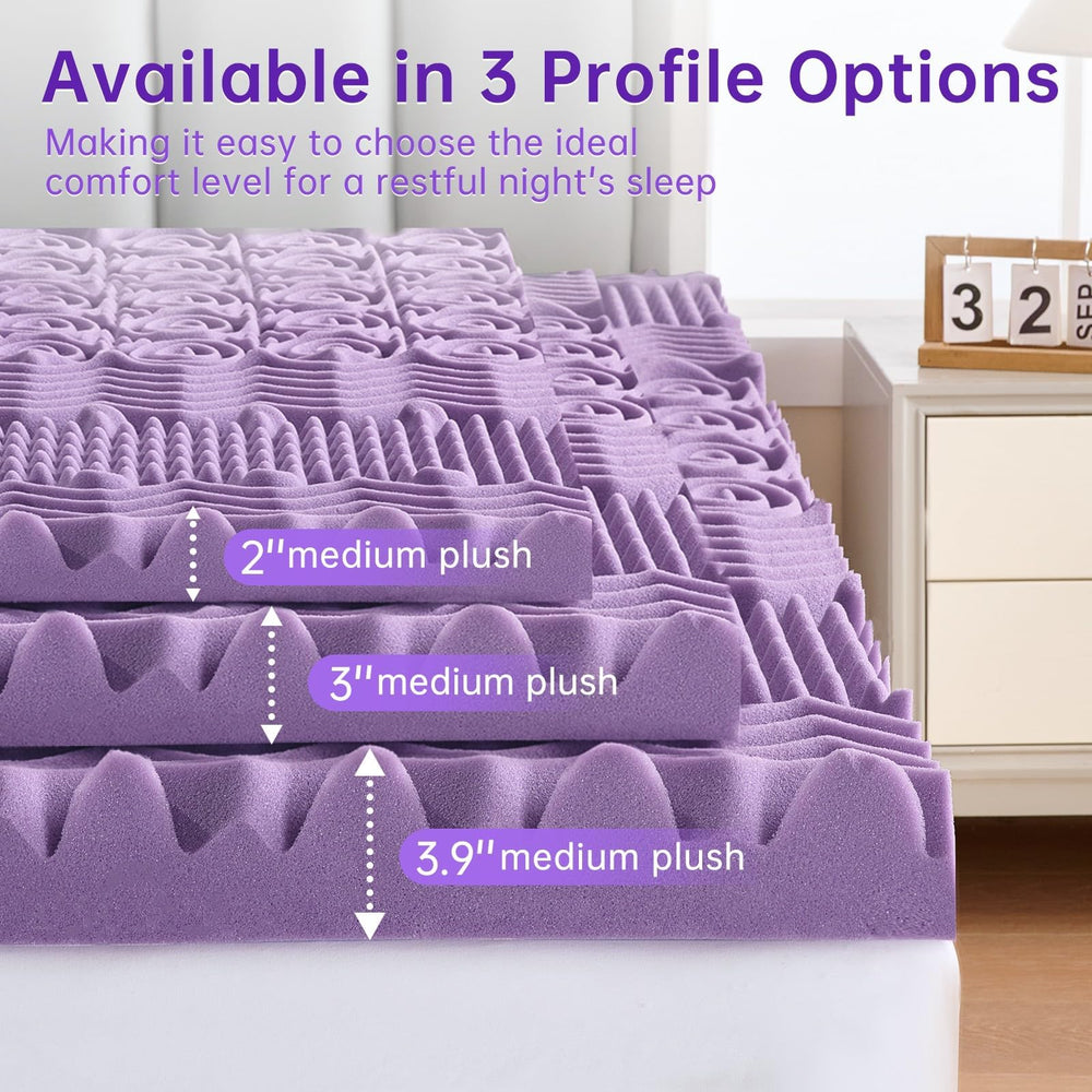 MUXHOMO topper on bed in bedroom scene demonstrating enhanced sleep comfort