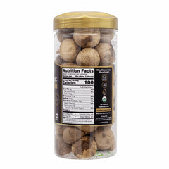 MW Polar peeled black garlic cloves close-up, shows spreadable texture and rich color