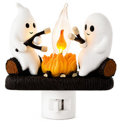 MXXT ghost campfire front view showing design and warm glow for festive mood