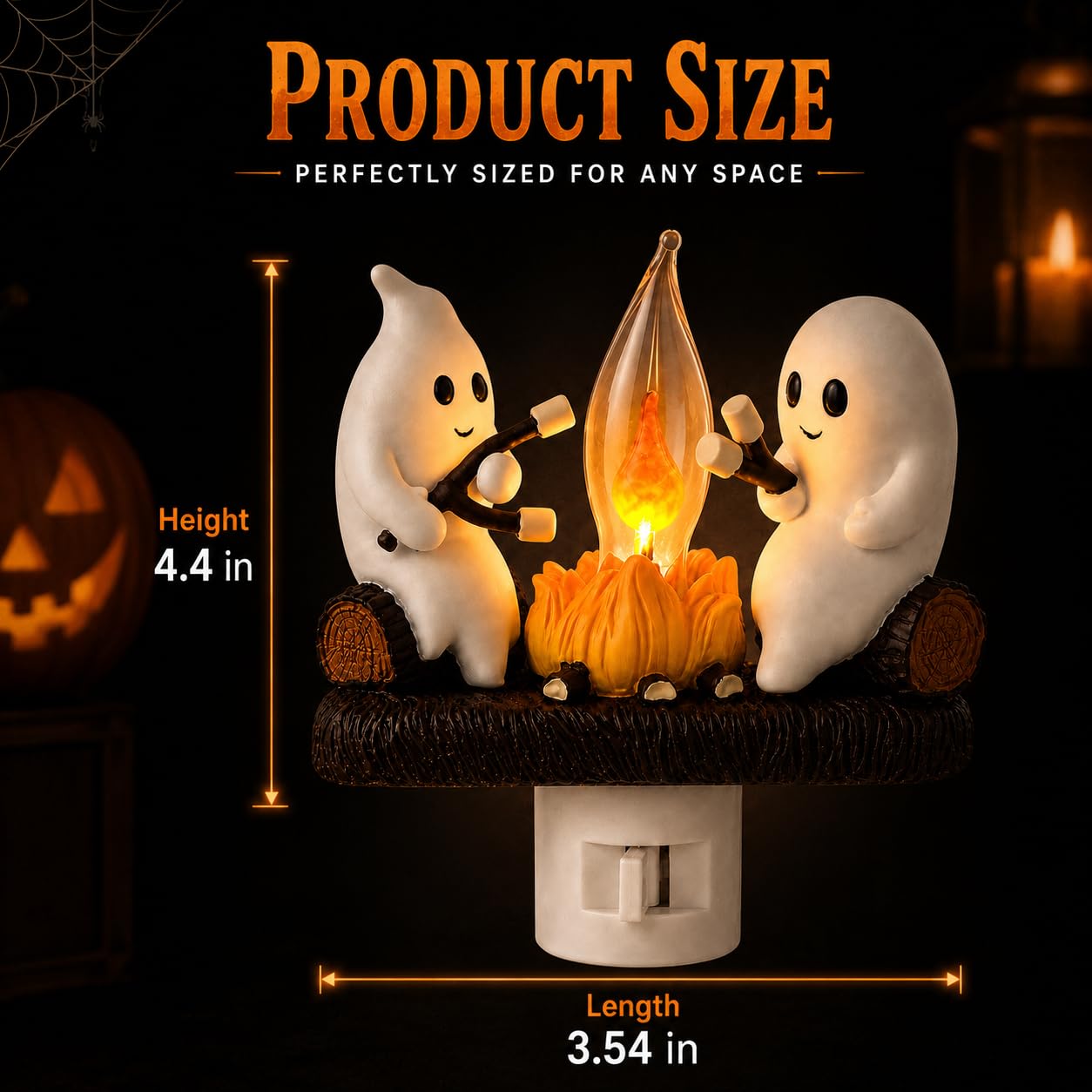 MXXT ghost campfire size comparison next to a book showing compact, space-saving fit