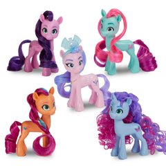 My Little Pony figures staged in a playset scene encouraging imaginative group play