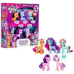 My Little Pony front packaging showing five figures and colorful branding, inspires collection