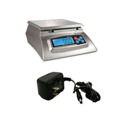 My Weigh KD-8000 front view showing stainless-steel platform and capacity, helps precise weighing