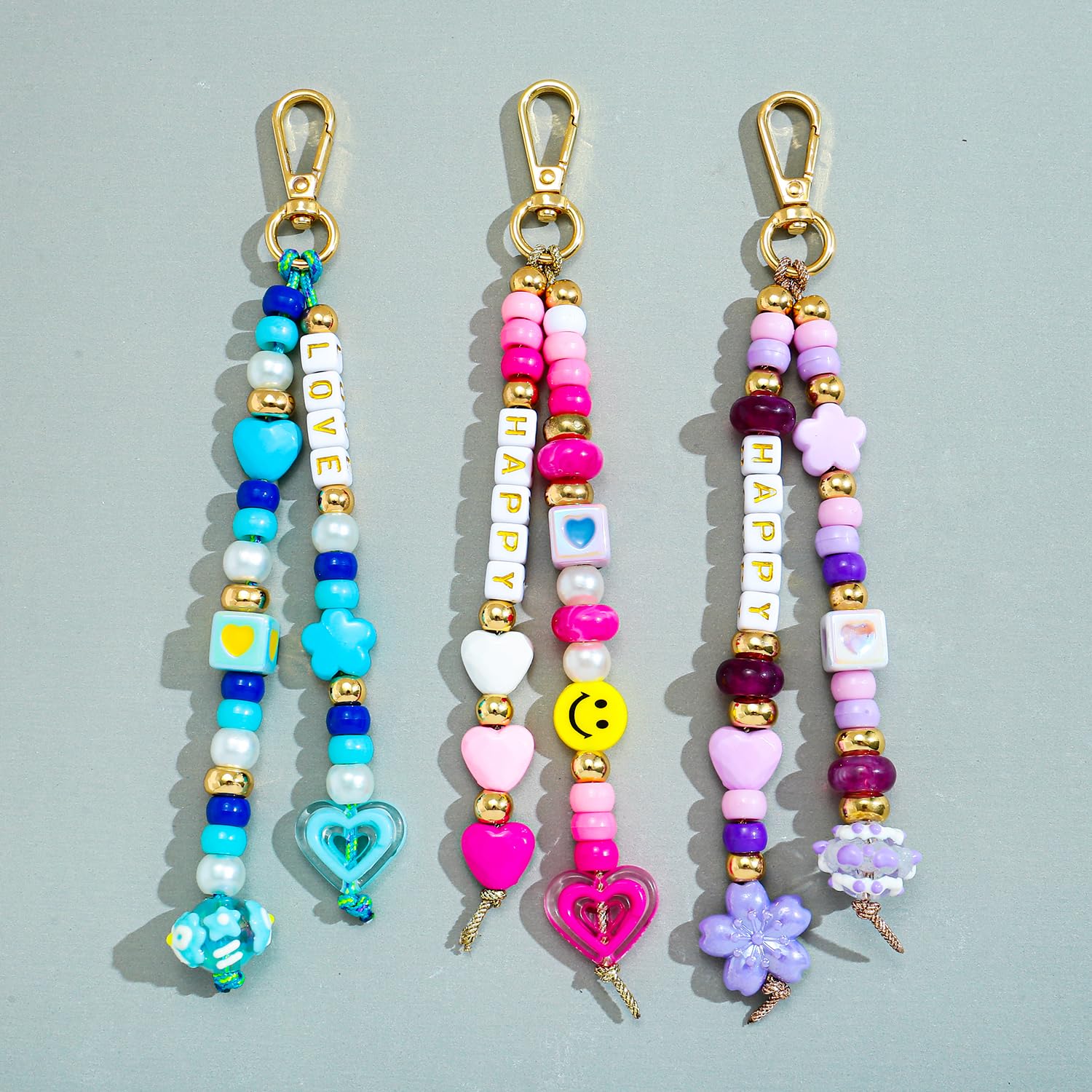 MYCUTEY colorful bead close-up showing smooth holes for easy threading