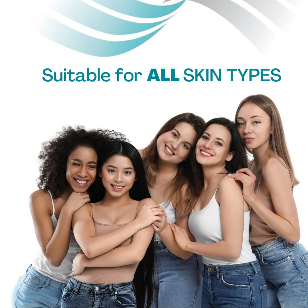 MyNewGel dried clear film on skin showing non-greasy, makeup-compatible benefit