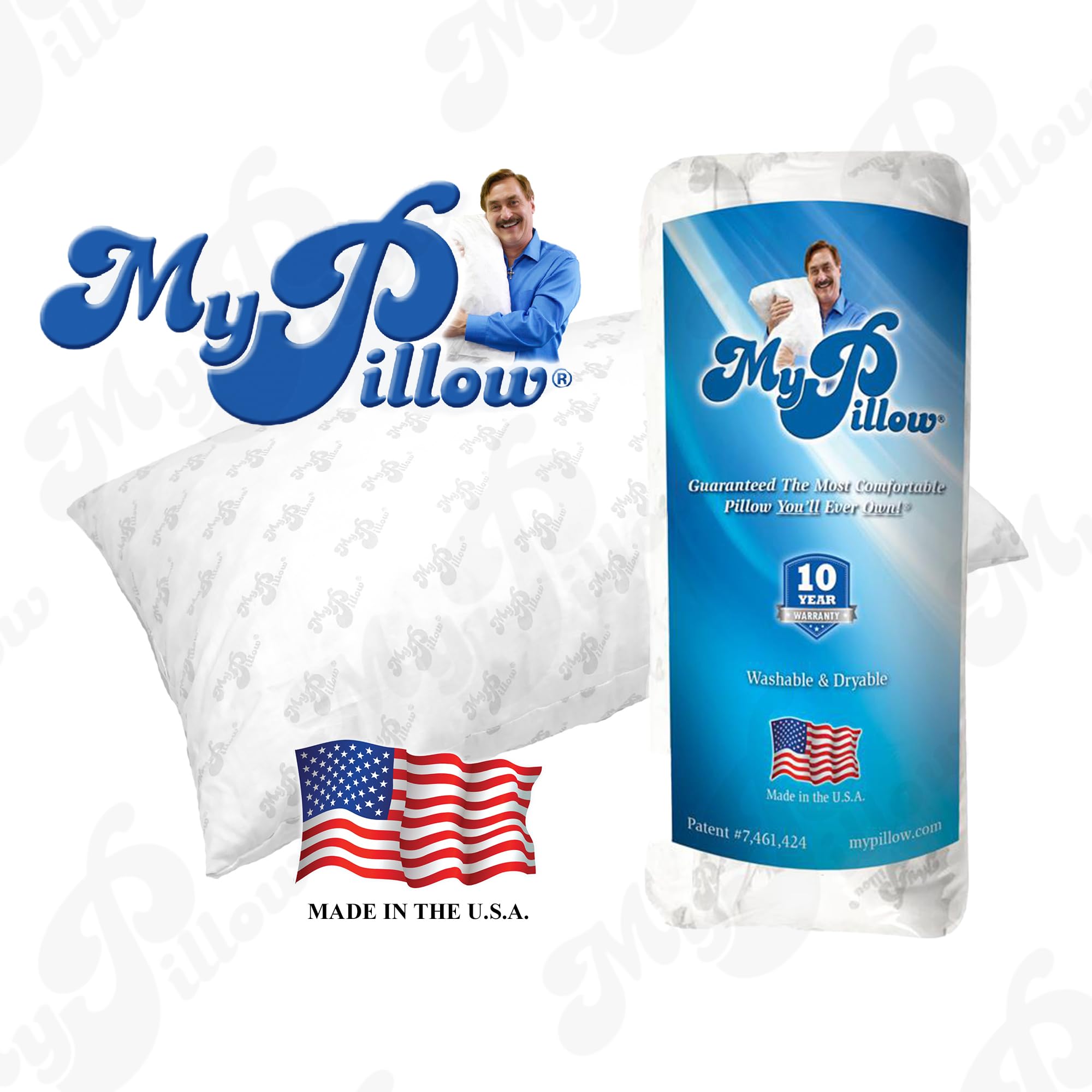 MyPillow pair on pillows showing two-pack convenience and matching set