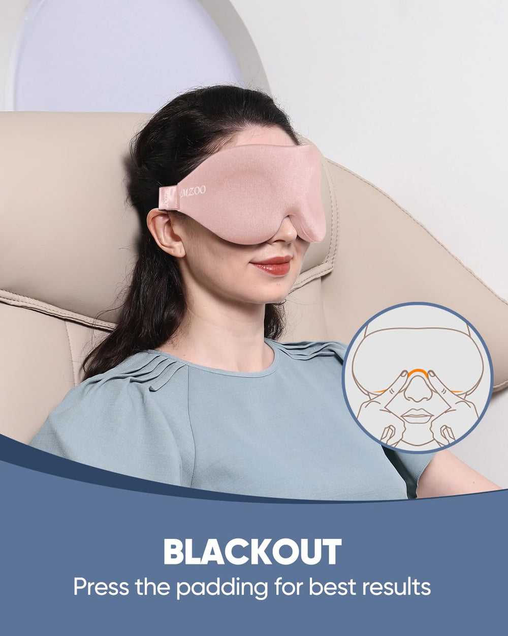 MZOO side profile demonstrating thin curved sides for side-sleeper comfort