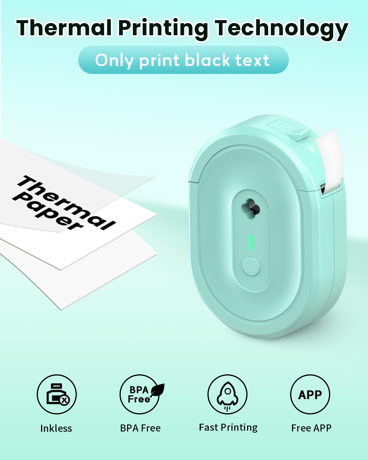 NADAIIN N12 sample black printed label on waterproof tape demonstrating durable readability