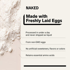 NAKED mixed shake in a glass illustrating smooth blend and neutral taste
