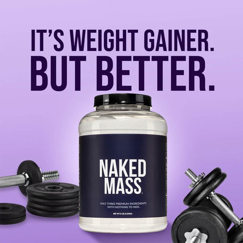 NAKED mass used in gym setting showing fueling before training