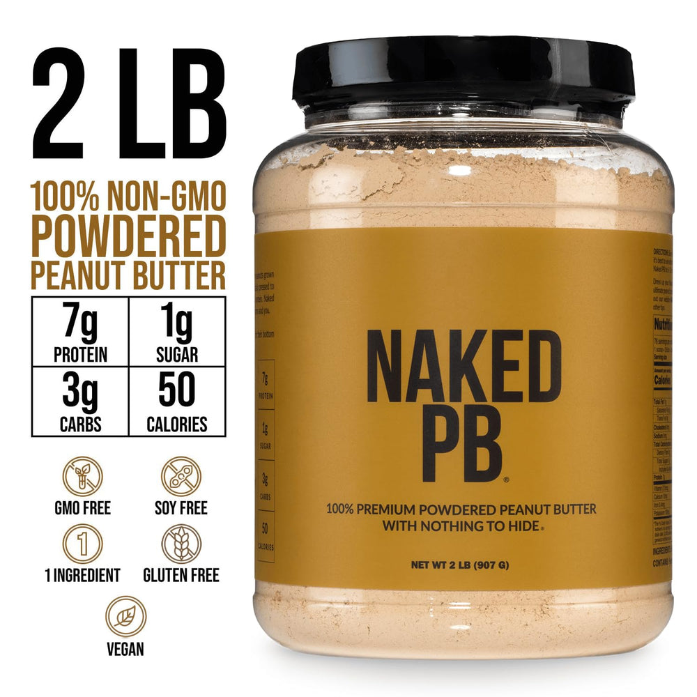 NAKED PB used in batter for baking showing peanut flavor in recipes