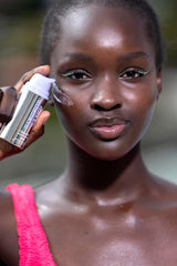 Naked Sundays pump dispensing serum for controlled, hygienic application benefit