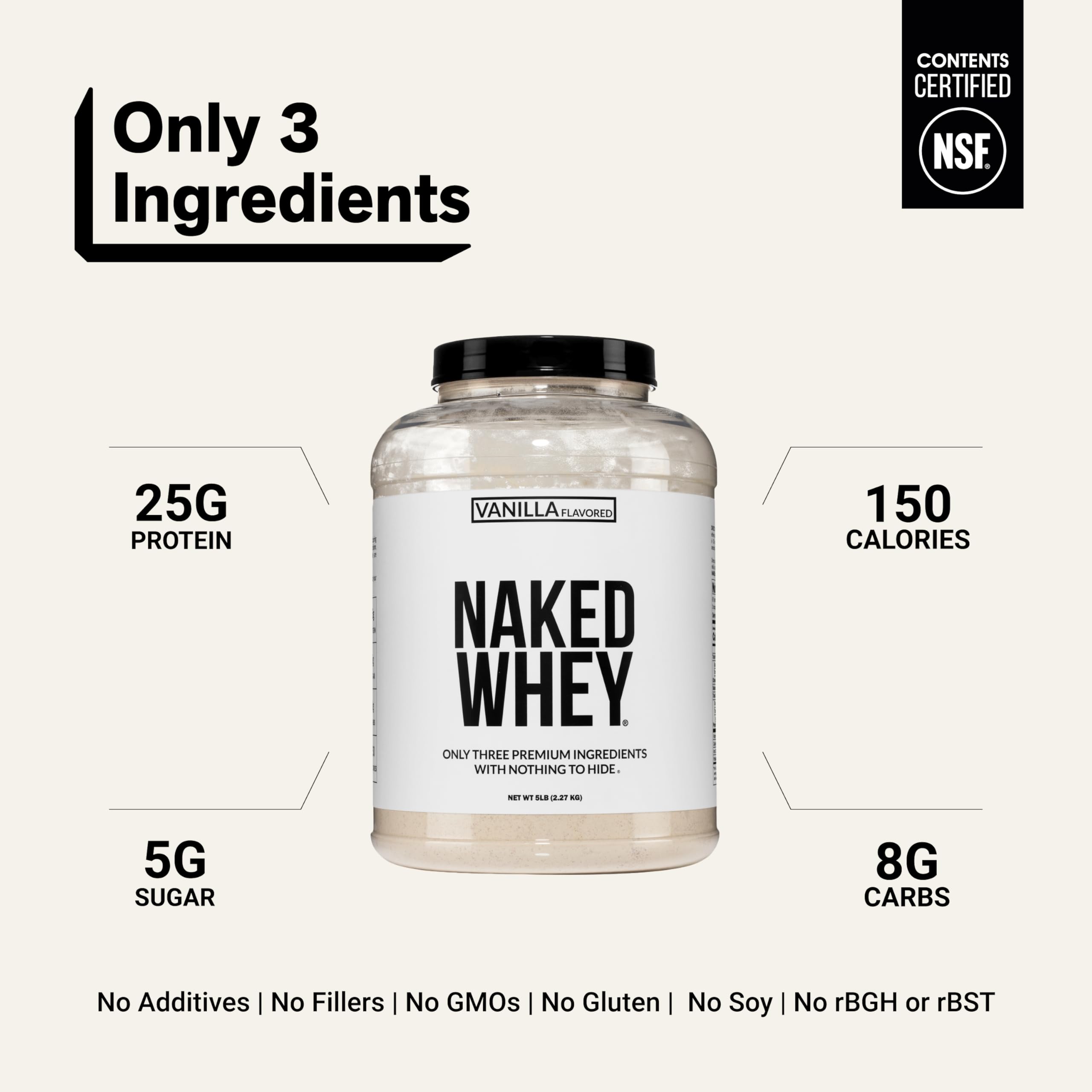 NAKED powder texture closeup showing fine mixable whey benefit