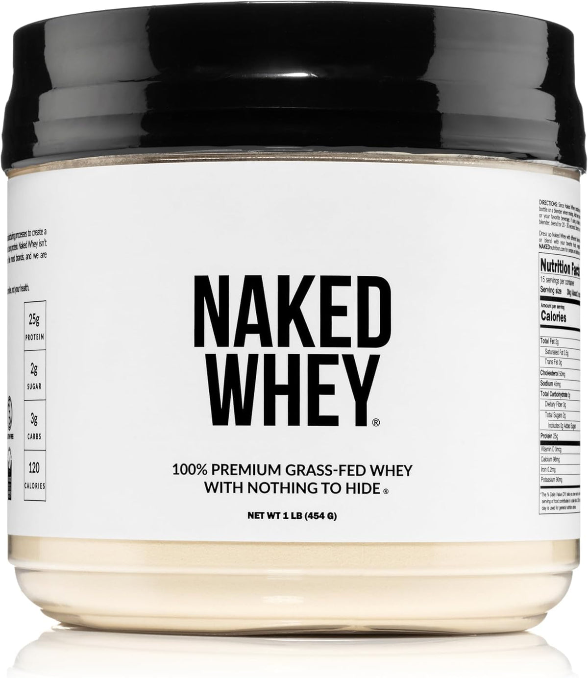 NAKED front label showing single-ingredient clarity and clean packaging benefit