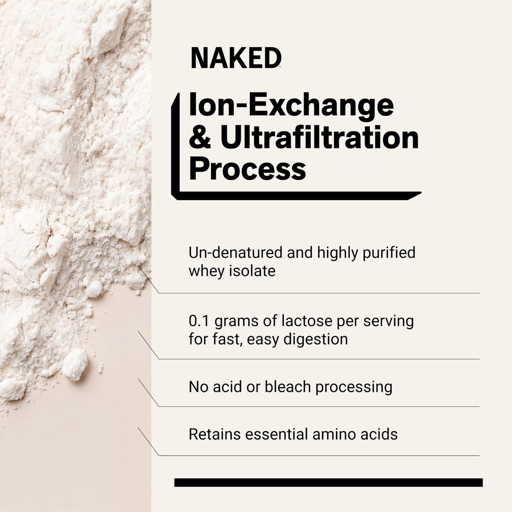 NAKED scoop on scale showing 30g protein portion for accurate servings