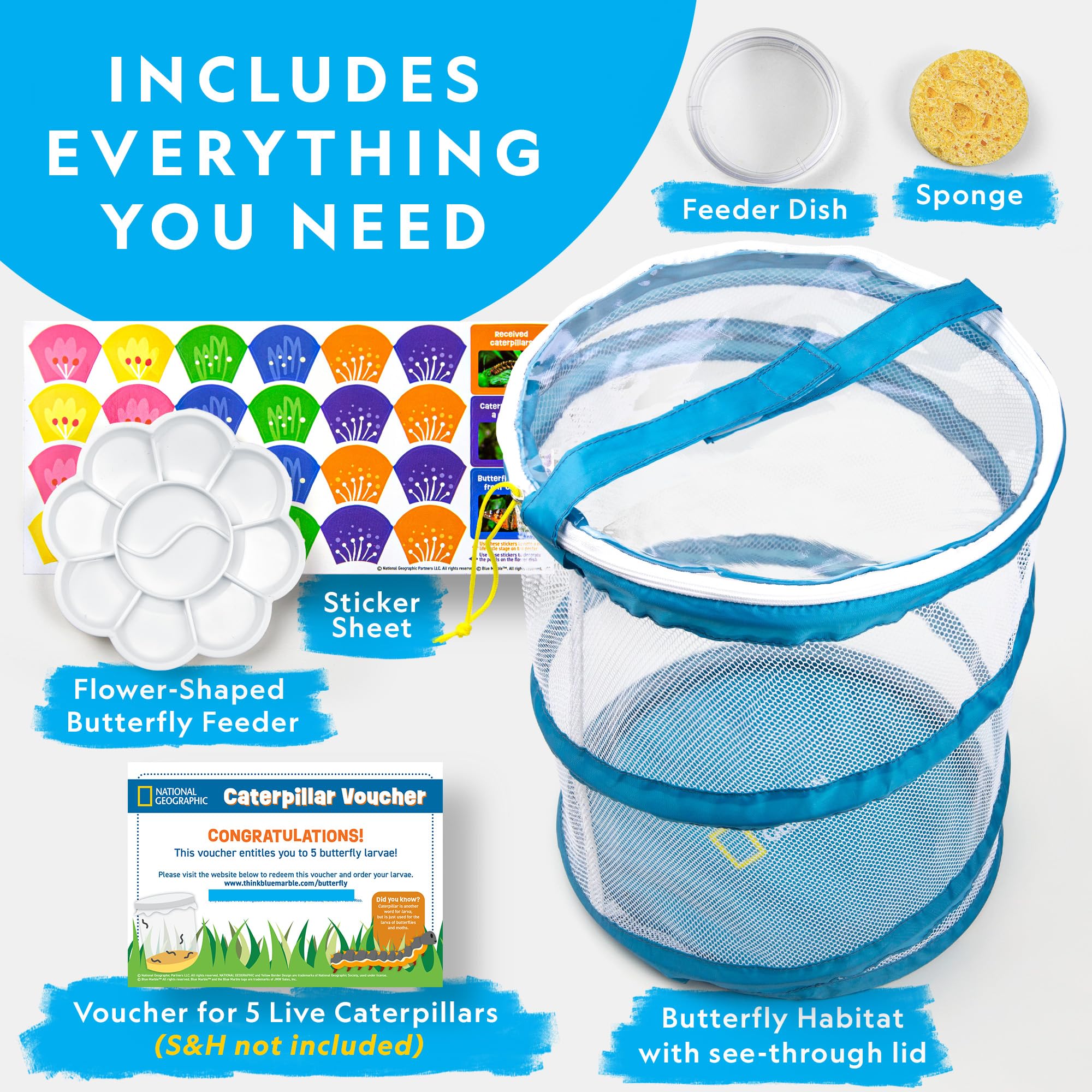 JMW Sales National Geographic sticker sheet for personalizing habitat and engagement