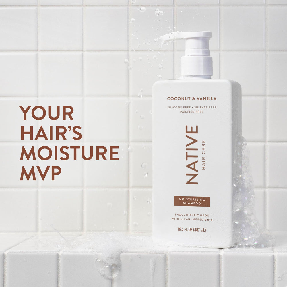 Native bottle label detail highlighting ingredient simplicity and clean formulation